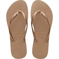 Havaianas Slim Crystal Sw Ii Flip Flops Rose EU 33-34 Femme
