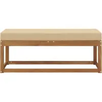 vidaXL Banc De Jardin Naturel 115 X 43 X 37 Cm Bois D'acacia Massif