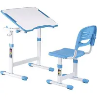 Vdd Bureau pour enfants avec chaise de bureau - table à dessin - réglable en hauteur de manière ergonomi
