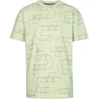 Petrol Industries T-Shirt bleu / vert / blanc
