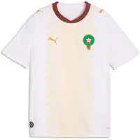 Puma T-Shirt fonctionnel 'Marokko 2026' moutarde / vert / rouge foncé / blanc