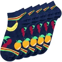 Unabux Chaussettes bleu foncé / jaune / vert / orange