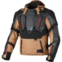 Macna Tryton, veste textile imperméable ,Marron/Noir ,S