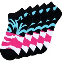 Unabux Chaussettes turquoise / rose / noir / blanc