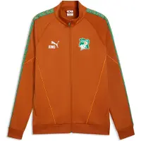 Puma Vestes d’entraînement 'Elfenbeinküste King Anthem' cognac / vert / blanc