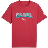 Puma T-Shirt fonctionnel 'ftblCulture' vert foncé / rouge feu / blanc