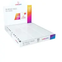 GameGenic GGS30010 - Pochettes latérales avec 18 poches, paquet de 50, blanc