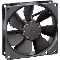 EBM PAPST EBM 3412 NG Ventilateur axial 12 V/DC 82 m³/h (L x l x H) 25.4 x 92 x 92 mm, Ventilateur PC, Noir