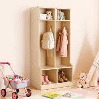 Vevor Vestiaire 2 Enfants Ouvert
