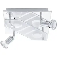 Eglo Lampe de plafond Cabo-C chrome carré