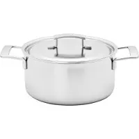Demeyere Casserole avec couvercle , 22 cm | ronde | acier inoxydable 18/10