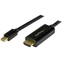 StarTech.com Câble adaptateur Mini DisplayPort vers HDMI - - 5 m - 4K 30 Hz - Noir - Plug and Play