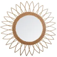 Atmosphera Miroir Yasmina en rotin - Diamètre de 50 cm