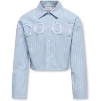 ONLY GIRLS Chemisier 'Kogetta' bleu clair / blanc