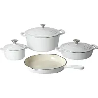 Carl Schmidt Sohn GmbH Batterie de cuisine en fonte Xanten 7 pièces blanc
