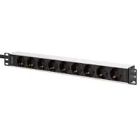 Digitus DN-95440 Steckdosenleiste 9-fach 19" Alu. 1HE 2m schwarz