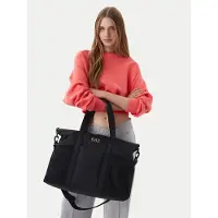 EA7 pour femme. 7W001196_AF22279 Sac de grande capacité noir (OSFA), Casuel, Polyester