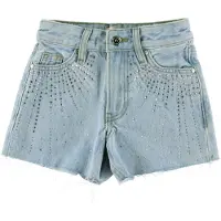 ONLY Short en Jean - KogGabi - Light Blue Denim av. Strass - - 11 ans (146) - Shorts