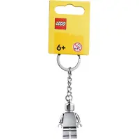 LEGO Unisexe, Porte-clés, Silberner Minifigur, Argent