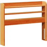 vidaXL Tête de lit avec étagères Marron cire 100 cm Pin massif