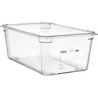 ARAVEN Récipients GN 1/1 , Polycarbonate, Profondeur : 200 mm, Contenu : 26,1 L