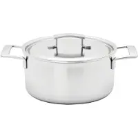 Demeyere Cocotte avec couvercle, 20 cm | ronde | acier inoxydable 18/10