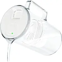 Wessper Carafe filtrante D2 BOROSILICATE futureflow 3 L, blanche – avec filtre AquaMax