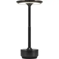 Goliving Lampe de table rechargeable - Sans fil et dimmable - Lampe tactile moderne - Lampe de nuit pour chambre à coucher - Anti-éclaboussures - 27 cm - Noir