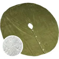 Unique living Housse de sapin de Noël vert avocat