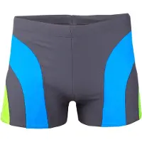 Crowell Hommes, Short de bain, Maillot de bain homme Sykes 03 colonne gris-bleu-vert (M), Bleu, Vert, Gris, Multicolore, (M)