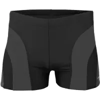 Crowell Hommes, Short de bain, Maillot de bain homme Sykes col.04 noir-gris (M), Noir, Gris, (M)