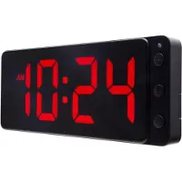 Nextime - 3534ZW - Horloge Murale - 27,2x10,8cm - noir - Digital