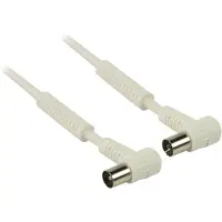 Nedis Câble coaxial IEC (coaxial) mâle IEC (coaxial) femelle Nickelé 120 dB 75 Ohms 4 fois (120 dB)