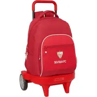 Safta Sevilla Fc Wheeled Backpack Rouge
