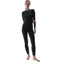 4F Femmes, T-shirt fonctionnel, Koszulka termoaktywna damska F176 głęboka czerń allover 4FWAW24USEAF176 20A M/L (L, M), Noir, L, M