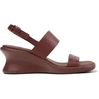Camper pour femme. K201915-003 Sandales en cuir Louise burgundy (38), 5 à 8 cm, Boucle, Casuel, Bordeaux
