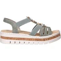 Rieker Sandales 'Sandalen Plat' vert