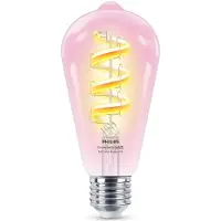 Philips Smart Lighting Philips Smart Led Edison Filament - Éclairage Intelligent Lumière Colorée Et Blanche E27 Transparent 40w Wi-fi
