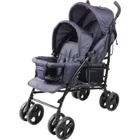 Big Buy Cooking BAMBISOL poussette à deux étages - 6-36 mois pour le siège avant (max. 15 kg) et 0-36 mois (max. 15 kg) pour le siège arrière
