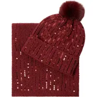 Pepe Jeans Raya Set Beanie Rouge