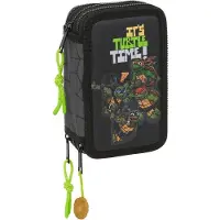 Turtles Tortugas Ninja Triple Filled Pencil Case 36 Units Gris Homme