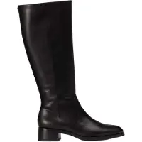 Wonders pour femme. D-1803_5121_5792 Bottes en Cuir Bonjour 03 Noir (37), 1 à 3 cm, Fermeture éclair, Casuel, Classique