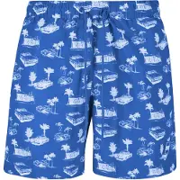 Urban Classics Pattern Swimming Shorts Bleu 5XL Homme
