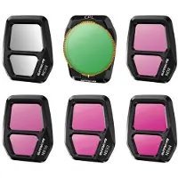 Sunnylife A3s-fi929 6pcs Mix Filter Set For Air 3s Rose