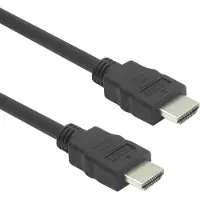 ACT 1 meter HDMI 4K LSZH Premium High Speed cable v2.0 HDMI-A male - HDMI-A male (1 m), Câble vidéo, Noir