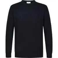 Profuomo Pull Rib Mix Laine Marine