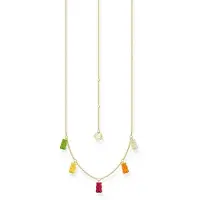 Thomas Sabo - KE2205-413-7-L45V - Collier - Argent 925 - Femmes - Goldbär multicolore - 40+5cm