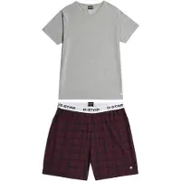 G-Star Pyjama court gris / bourgogne
