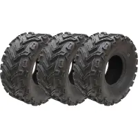 Parnells 22x10.00-9 ATV Quad Tyres 6ply Wanda P3128 Road Legal Rears 255/65-9 (Set of 3)