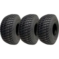 Parnells 15x6.00-6 Pneus pour tondeuse à gazon Tondeuse autoportée Tubeless P332 4ply (Lot de 3)